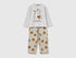 Benetton_Light Gray_Pyjamas with Animal Print_3DKE0P09P_506_01