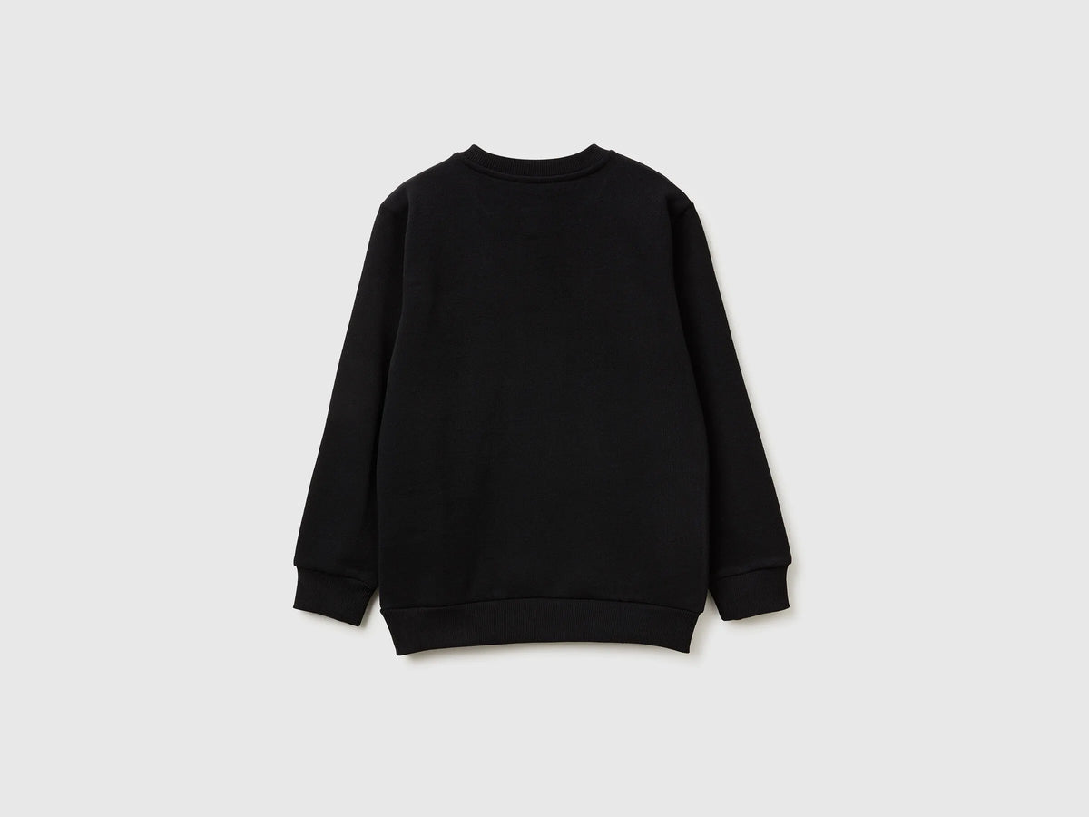 Benetton_Black_Warm Sweatshirt with Logo_3EB5C10R5_100_02