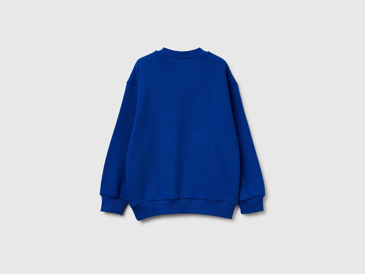 Benetton_Bright Blue_Sweatshirt with Spiderman ©Marvel Print_3EB5C10RM_19R_02