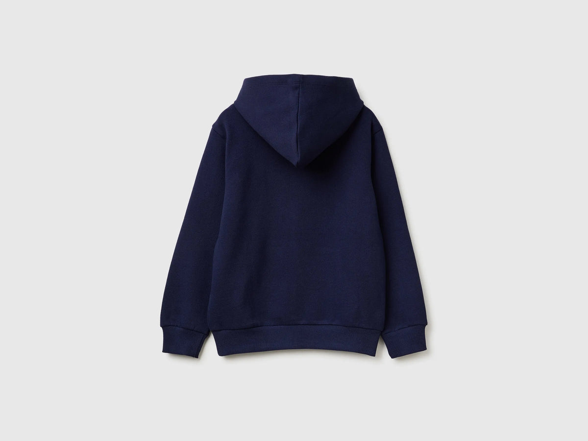 Benetton Dark Blue Boys Warm Hoodie SKU: 3EB5C205B_252 Image 02