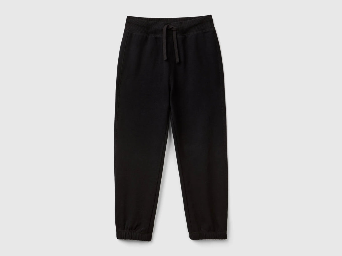 Benetton Black Boys Warm Sweat Joggers SKU: 3EB5CF05L_100 Image 01