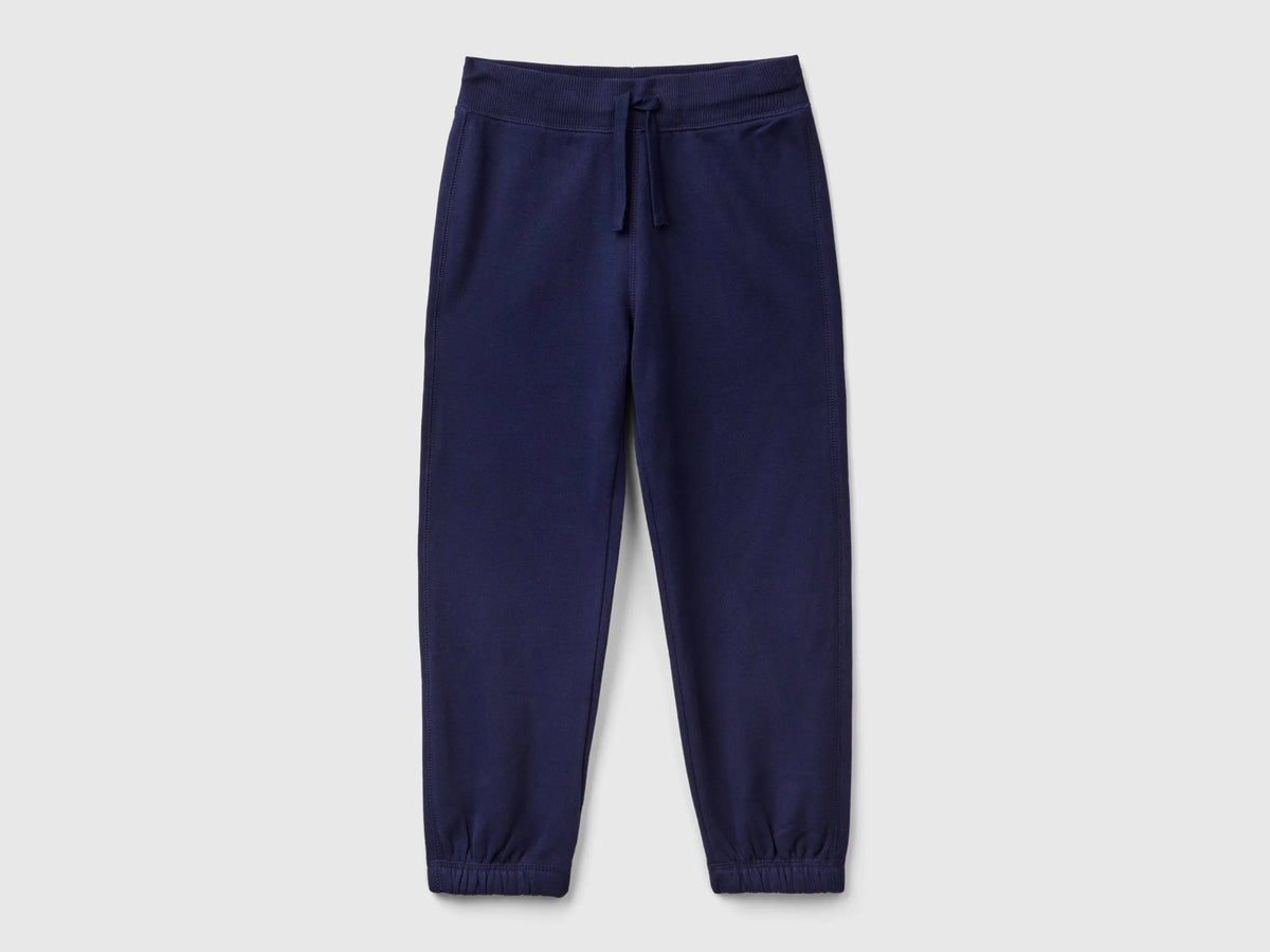 Benetton Dark Blue Boys Warm Sweat Joggers SKU: 3EB5CF05L_252 Image 01