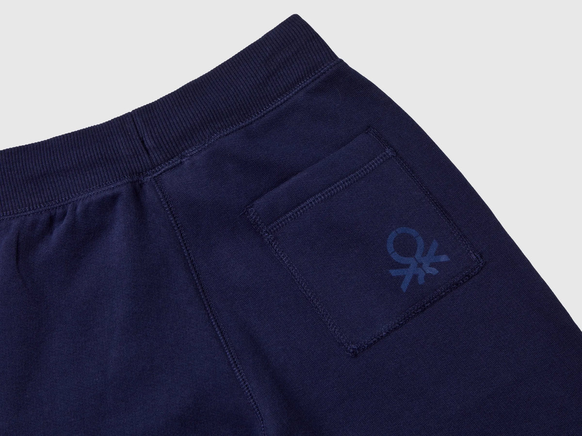 Benetton Dark Blue Boys Warm Sweat Joggers SKU: 3EB5CF05L_252 Image 03