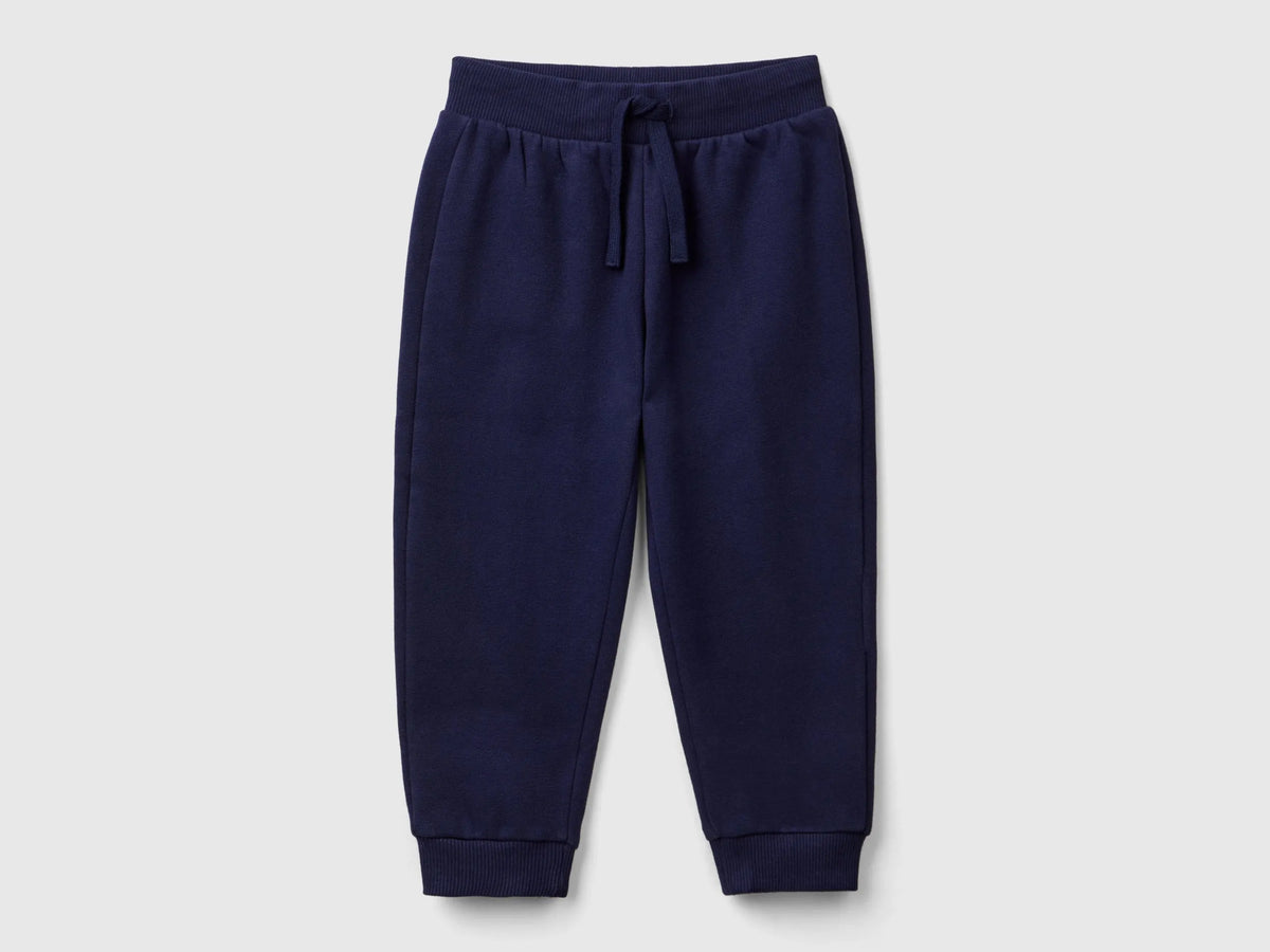 Benetton Dark Blue Boys Warm Sweat Joggers SKU: 3EB5GF04A_252 Image 01