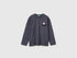 Benetton_Air Force Blue_T-Shirt in Warm Cotton with Print_3EG9C10R9_0J8_01