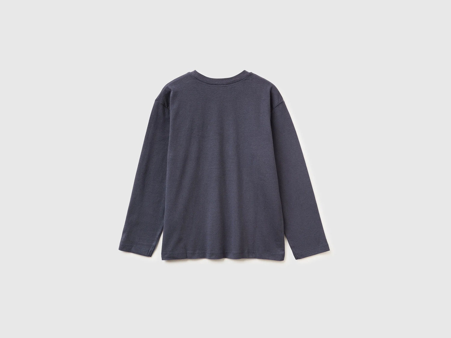 Benetton_Air Force Blue_T-Shirt in Warm Cotton with Print_3EG9C10R9_0J8_02