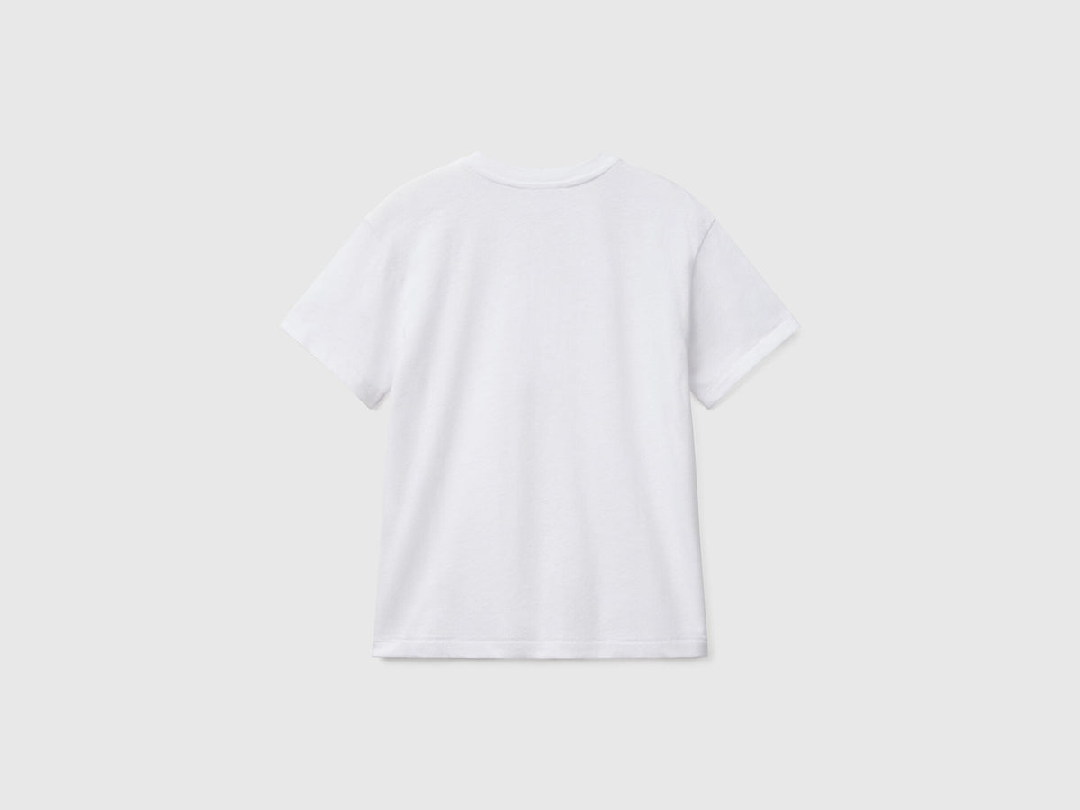 Benetton_T-Shirt with Henley Neck_3F4JC10NN_101_02