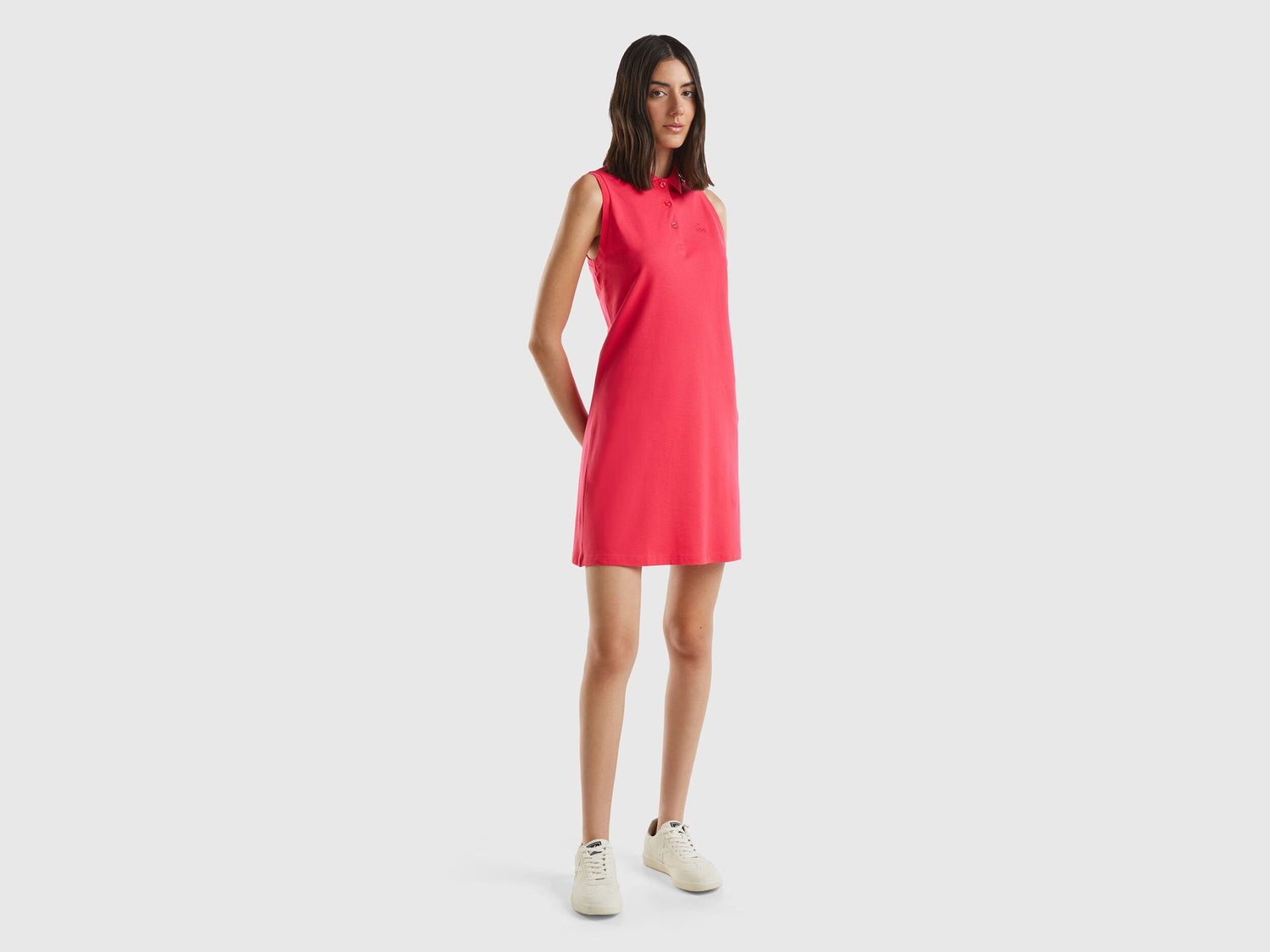 Fuschia Polo-Style Dress_3F9HDV01N_34L_01