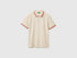 Benetton Beige Men Slim Fit Polo Shirt SKU: 3F9HU302W_752 Image 01