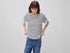 Benetton Dark Blue Women Striped Short-Sleeved T-Shirt SKU: 3FLCD10CG_901 Image 01
