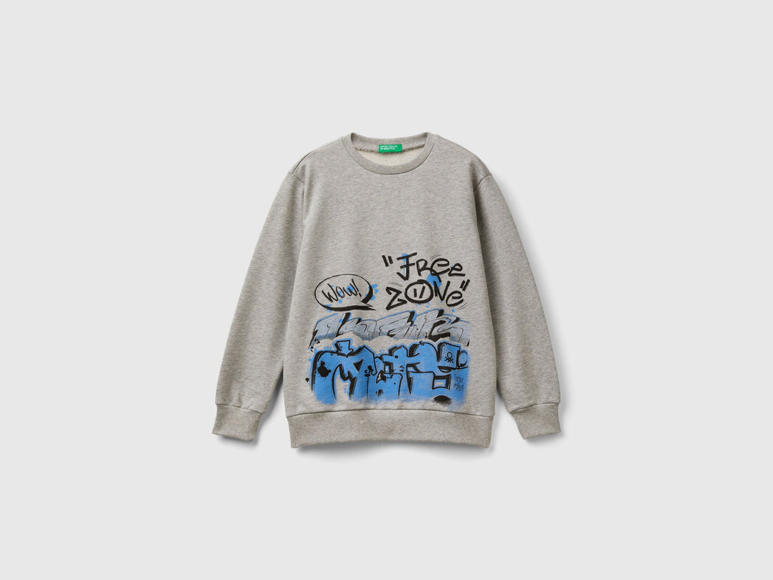 Crew Neck Sweatshirt With Print_3FWYC10K6_501_01