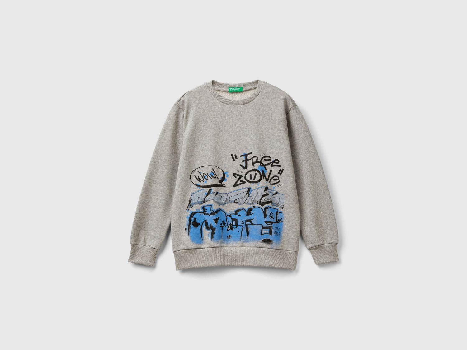 Crew Neck Sweatshirt With Print_3FWYC10K6_501_01