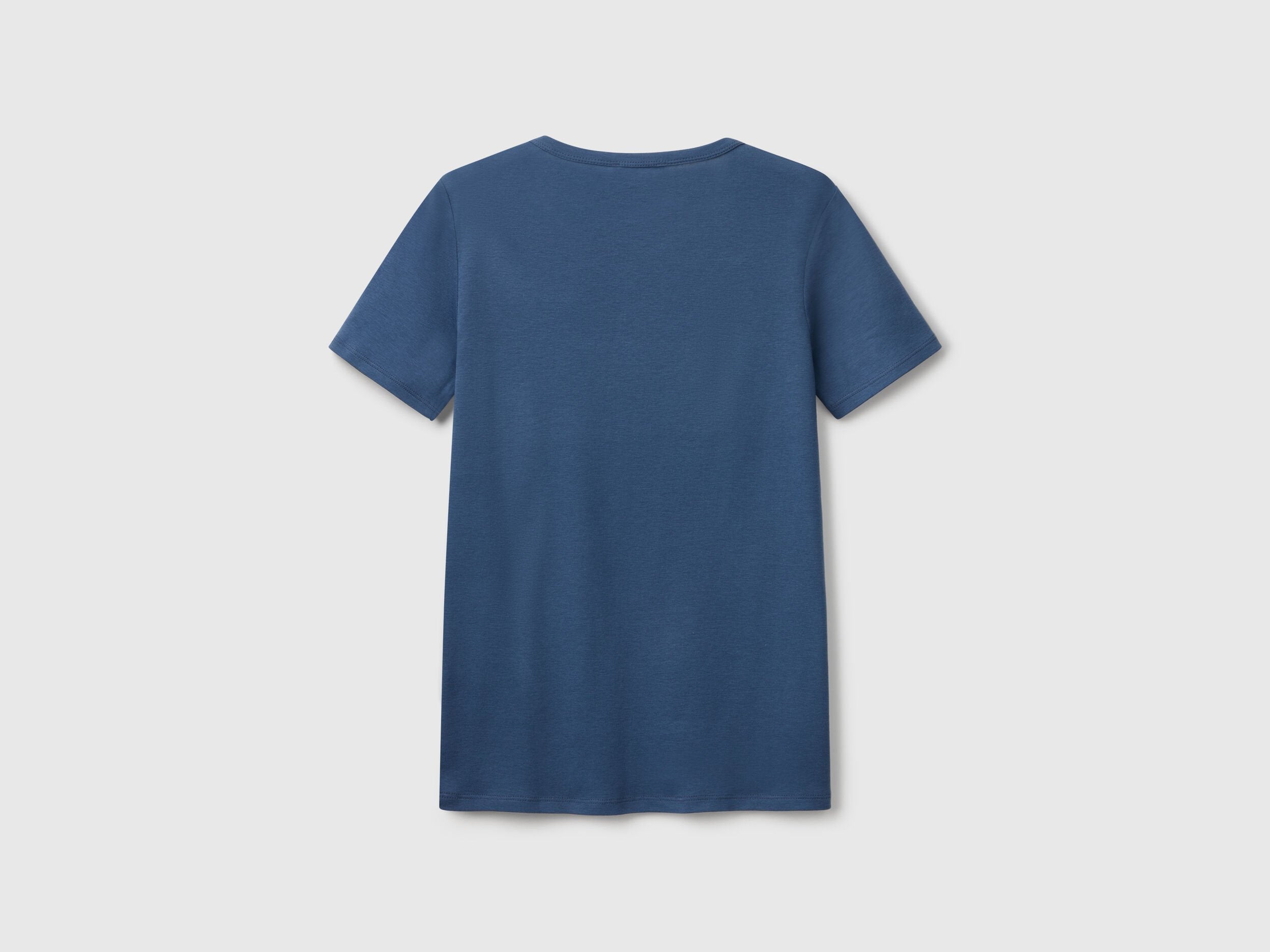 Benetton_T-Shirt in 100% Cotton with Glitter Print Logo_3GA2E16A2_217_04