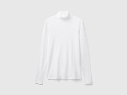 Long Sleeve T-Shirt With High Neck_3GA2E2224_101_03