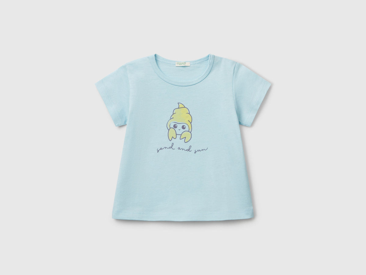 Benetton_Short Sleeve T-Shirt with Print_3I1XA1069_21J_01