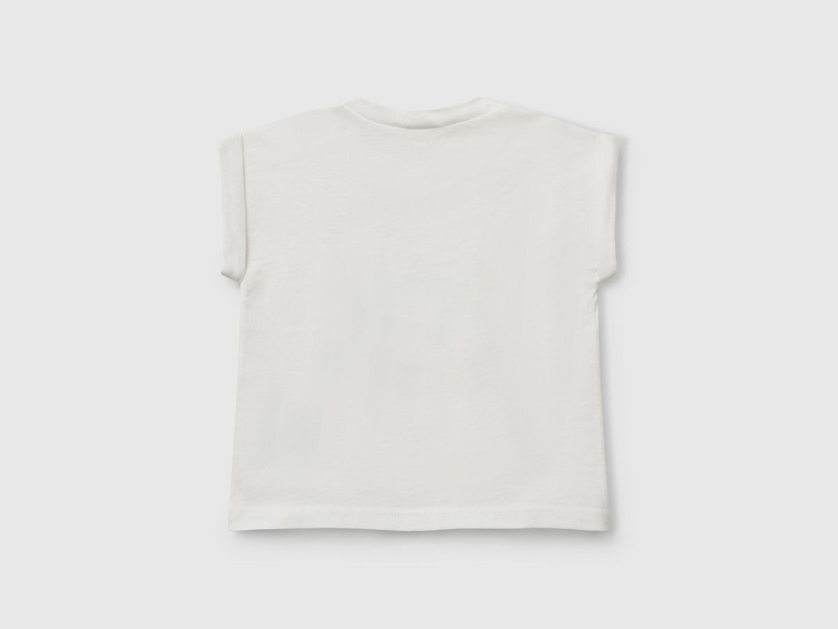 Benetton_Short Sleeve T-Shirt with Print_3I1XA106A_074_02