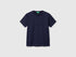 Benetton Dark Blue Boys Short Sleeve T-Shirt Cotton SKU: 3I1XC109W_252 Image 01