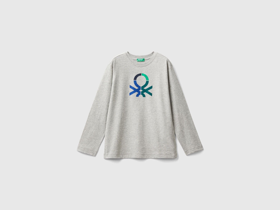 Long Sleeve 100% Organic Cotton T-Shirt_3I1XC10JN_501_01