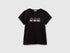 Benetton_T-Shirt with Glittery Logo in Cotton_3I1XC10MZ_100_01