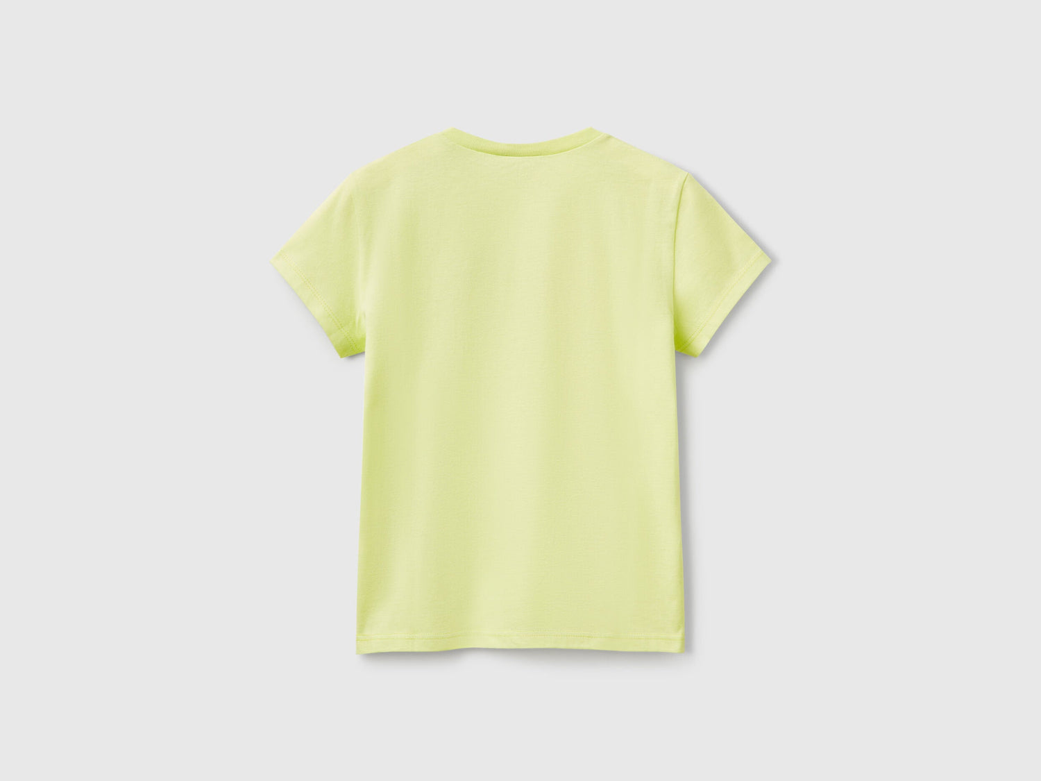 Benetton_T-Shirt with Glittery Logo in Cotton_3I1XC10MZ_18A_02