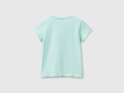 Benetton_T-Shirt with Glittery Logo in Cotton_3I1XC10MZ_3Y1_02