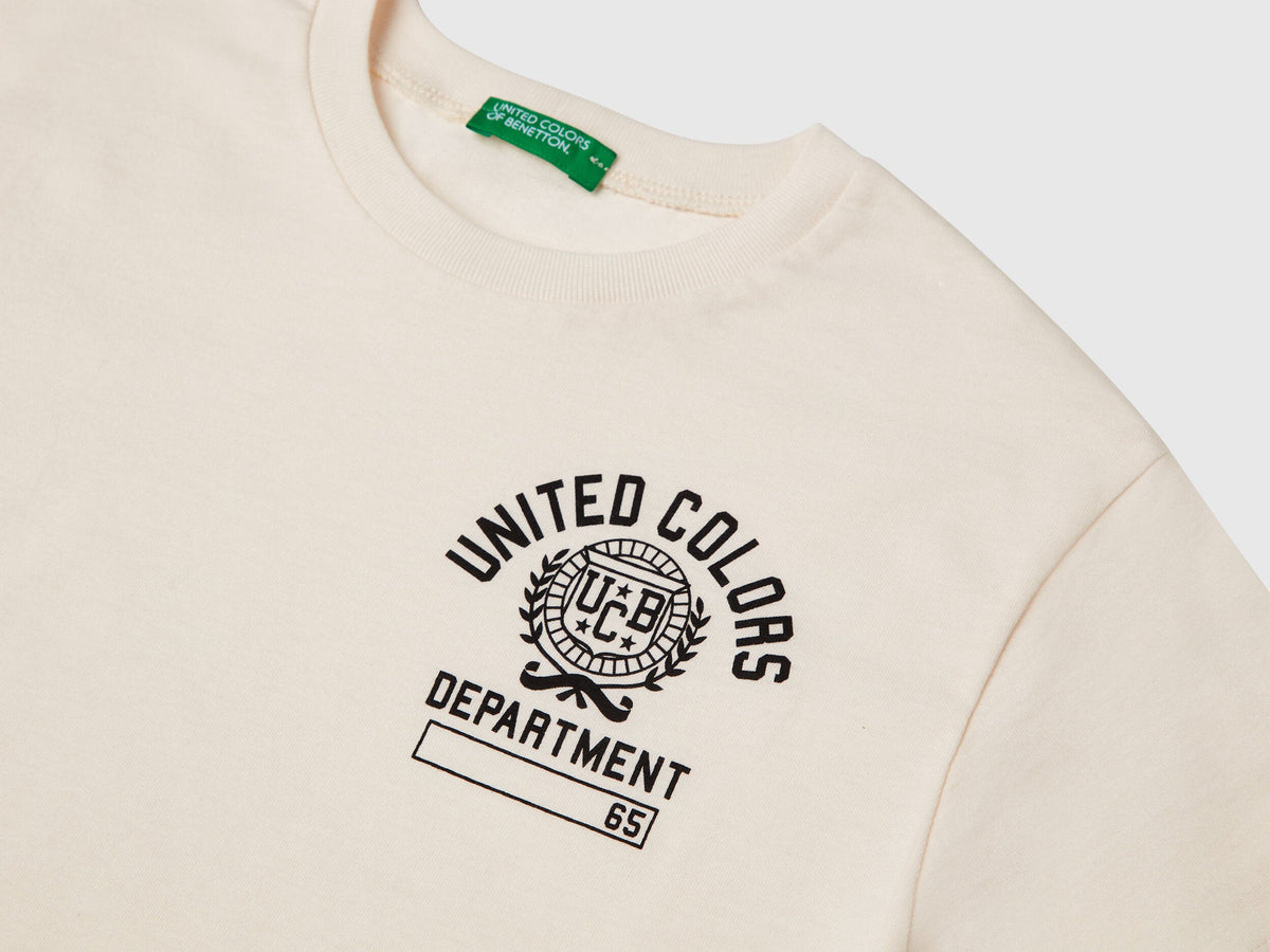 Benetton_Short Sleeve T-Shirt in 100% Cotton_3I1XC10N3_0R2_03