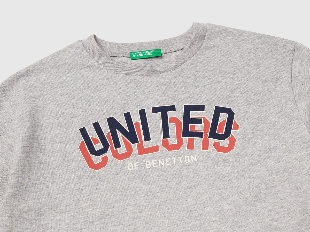 Benetton_Short Sleeve T-Shirt in 100% Cotton_3I1XC10N3_501_03