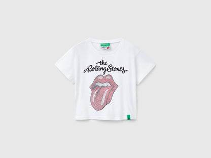 Benetton_&quot;The Rolling Stones&quot; Cropped T-Shirt_3I1XC10NW_101_01