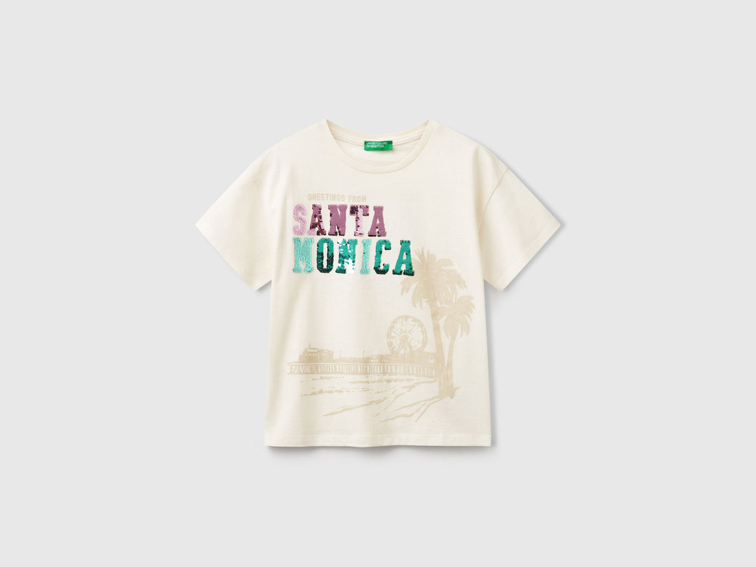 Benetton_T-Shirt with Print and Sequins_3I1XC10NY_0R2_01