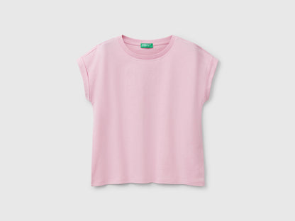 Benetton_Boxy Fit T-Shirt with Print and Glitter_3I1XC10NZ_09J_01