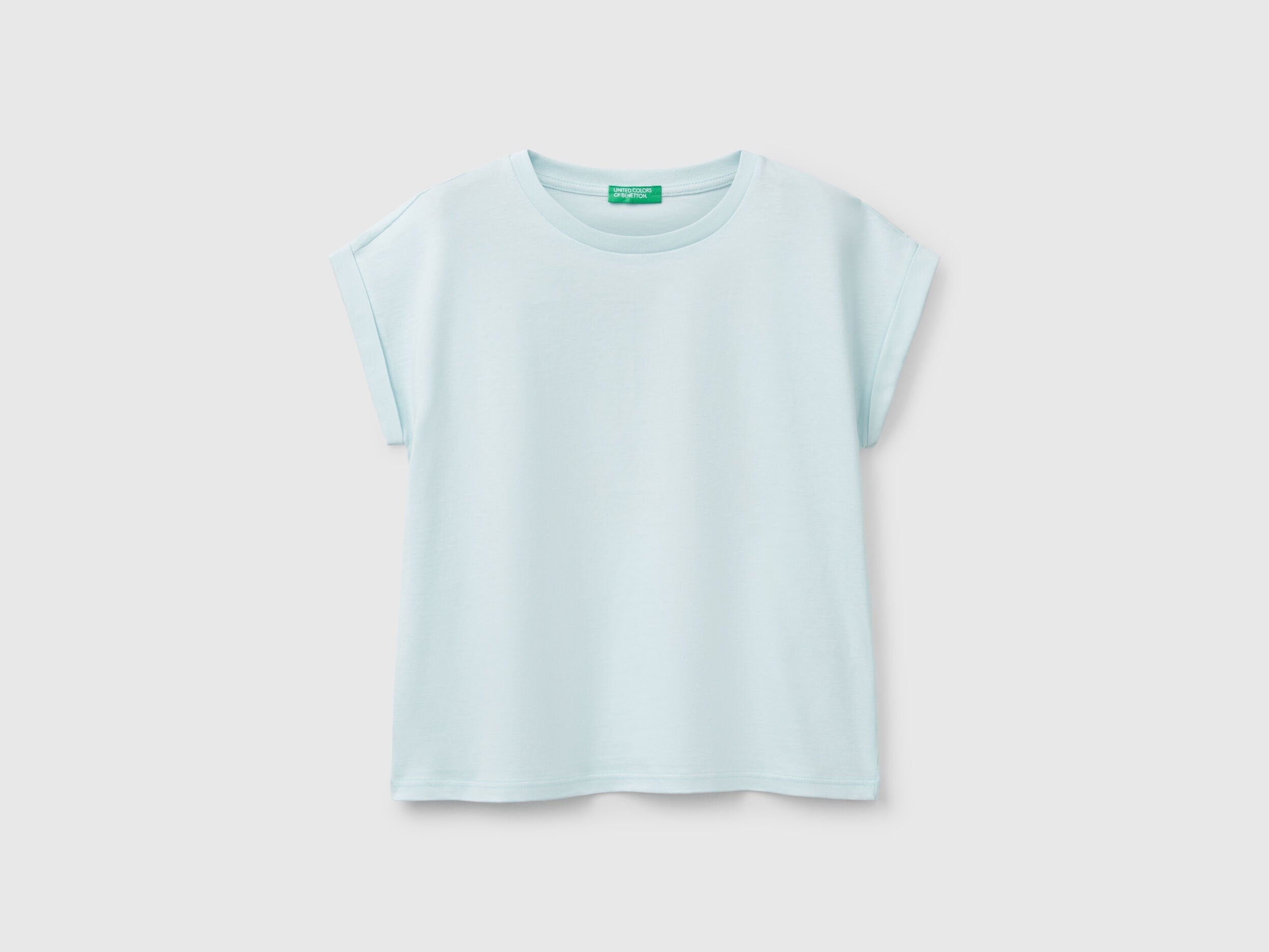 Benetton_Boxy Fit T-Shirt with Print and Glitter_3I1XC10NZ_0U4_01