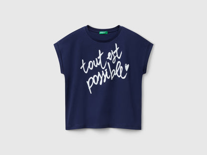 Benetton_Boxy Fit T-Shirt with Print And Glitter_3I1XC10NZ_252_01