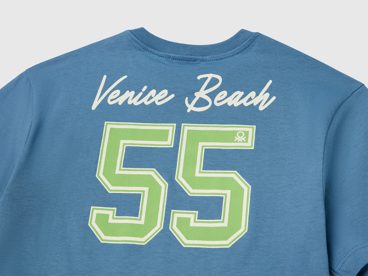 Benetton_Short Sleeve T-Shirt in Organic Cotton_3I1XC10O4_11W_03