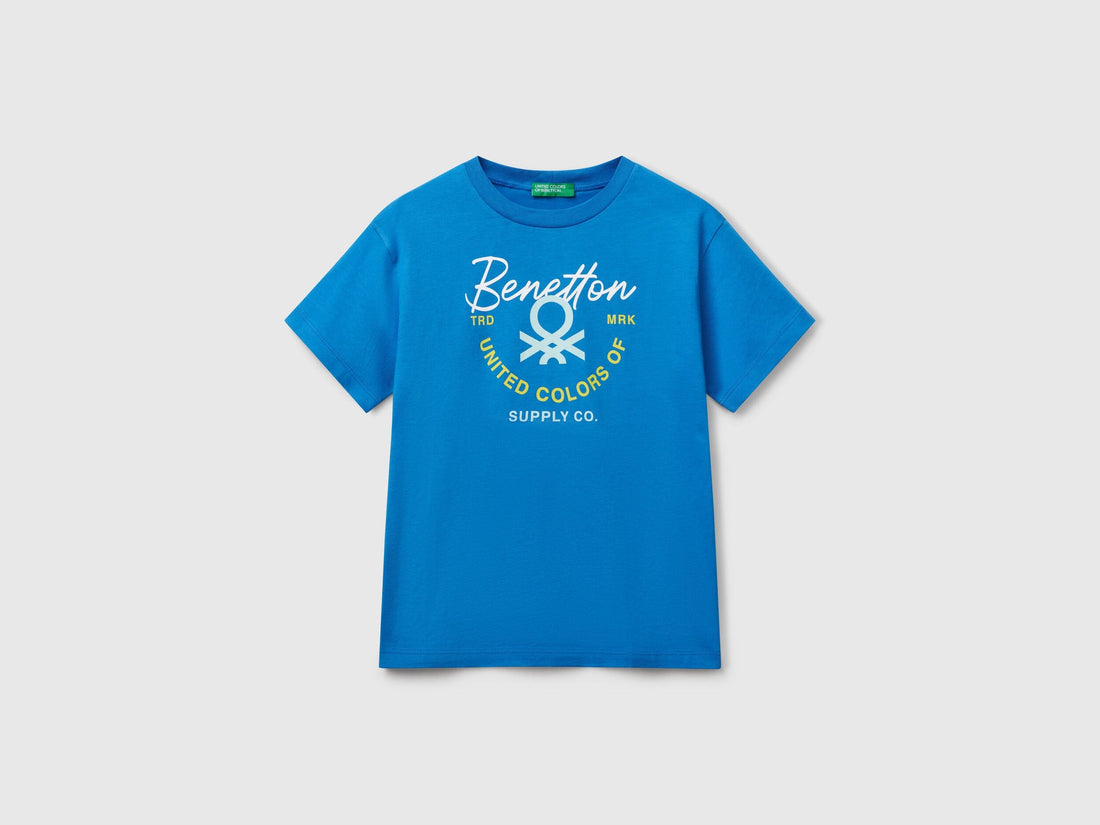 Benetton_T-Shirt with Logo_3I1XC10OO_05Q_01
