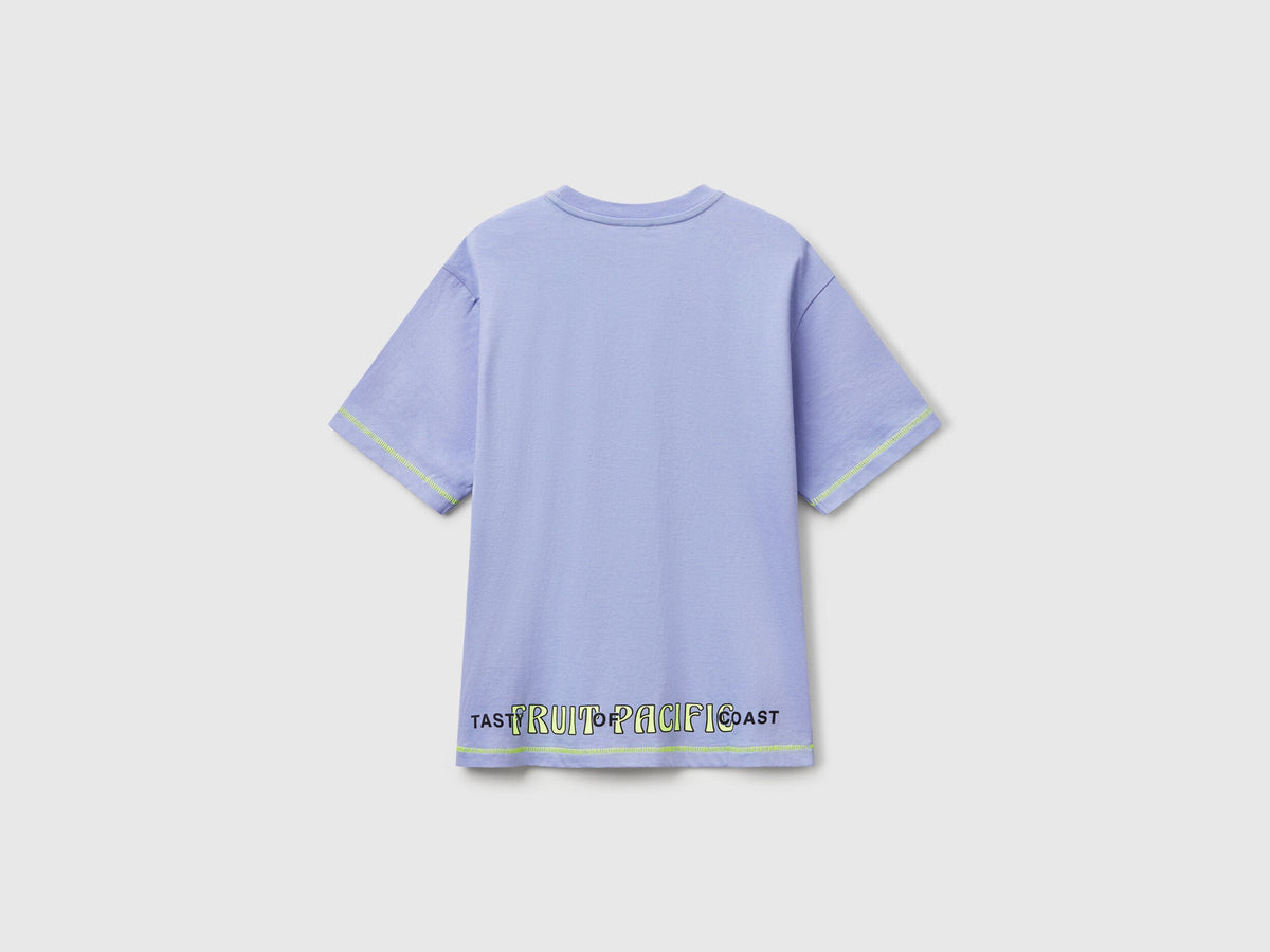 Benetton_T-Shirt with Print on Front and Back_3I1XC10P6_34V_02