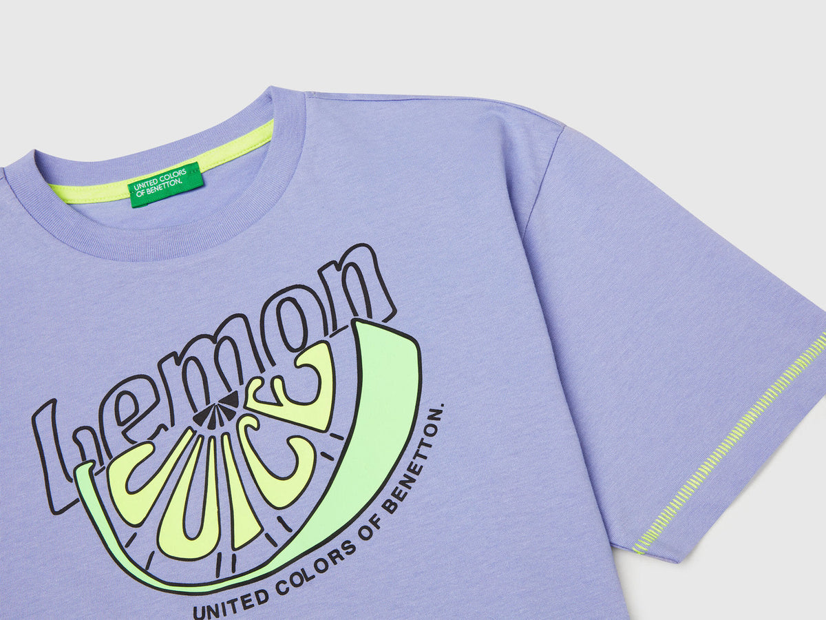 Benetton_T-Shirt with Print on Front and Back_3I1XC10P6_34V_03