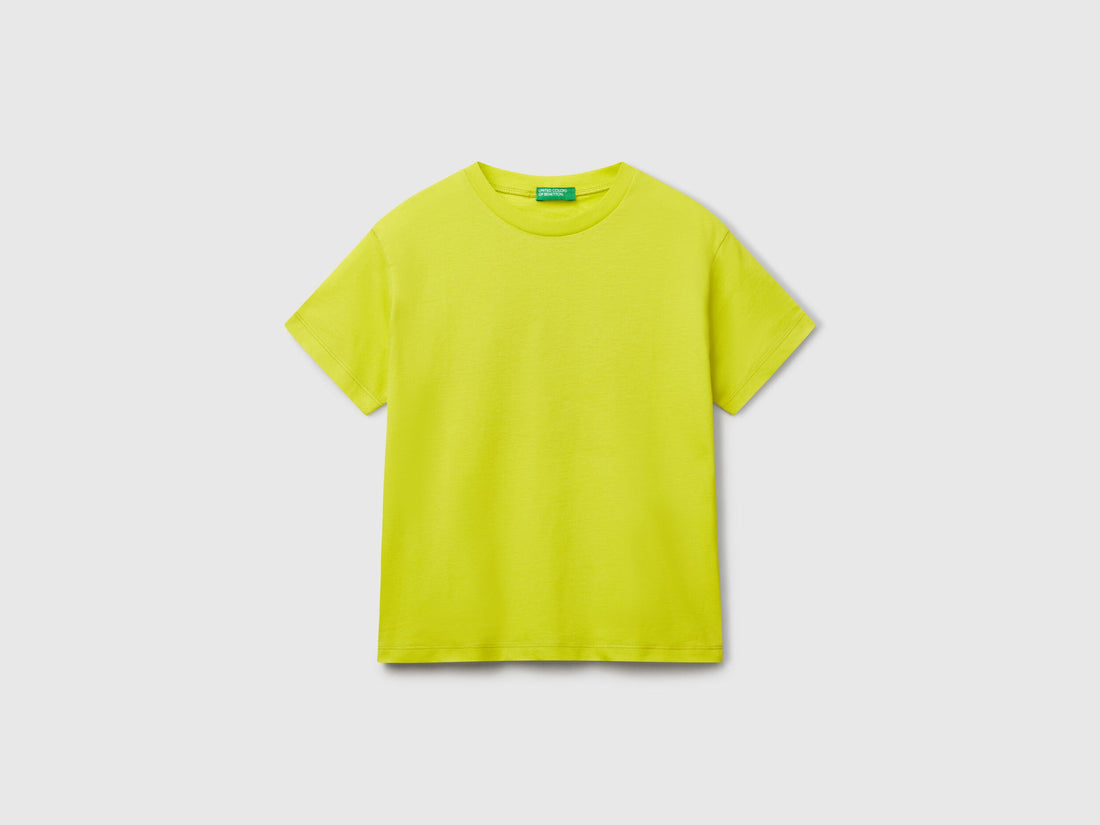Benetton_Cotton T-Shirt with Print_3I1XC10P7_29B_01