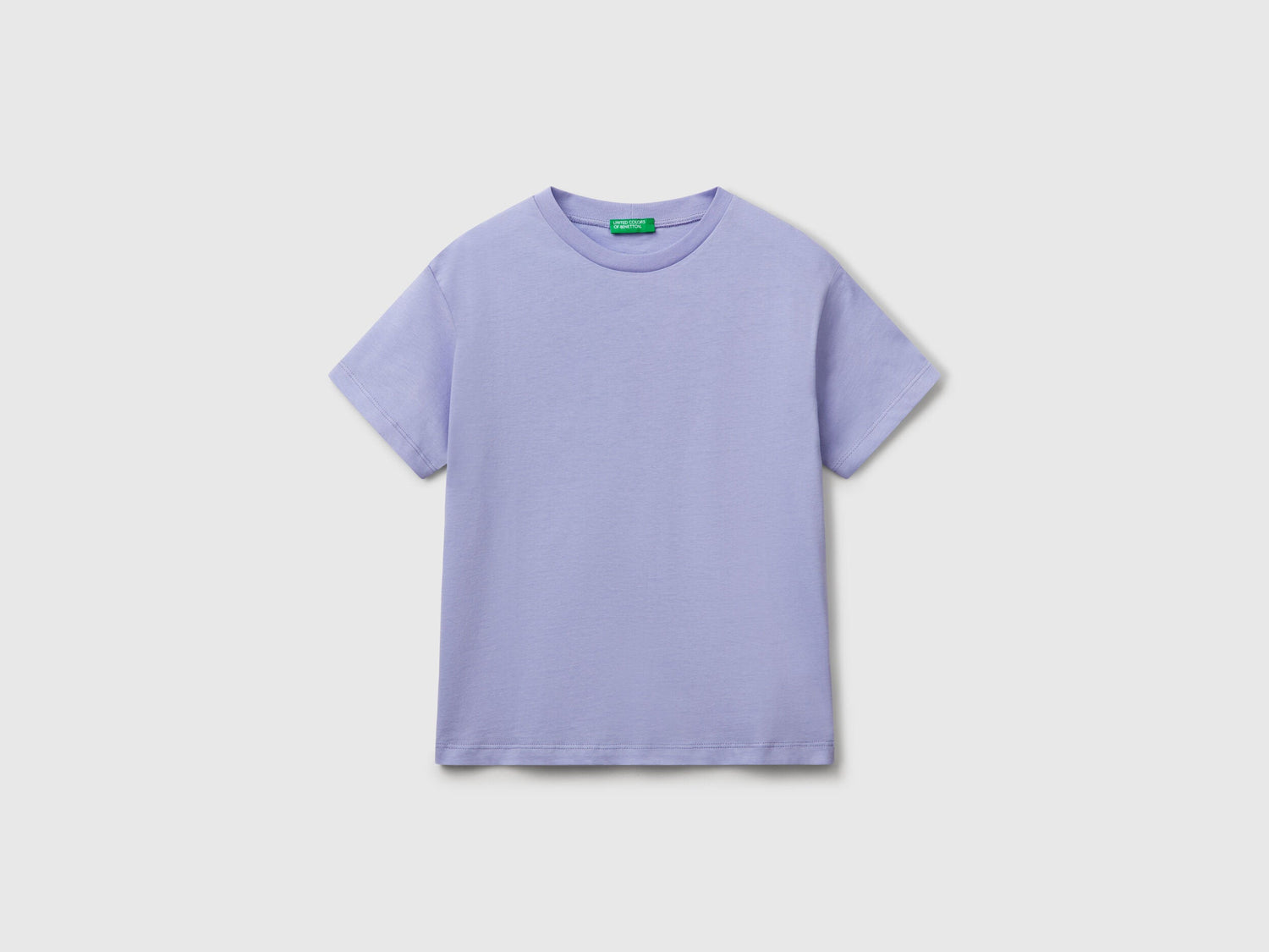 Benetton_Cotton T-Shirt with Print_3I1XC10P7_34V_01