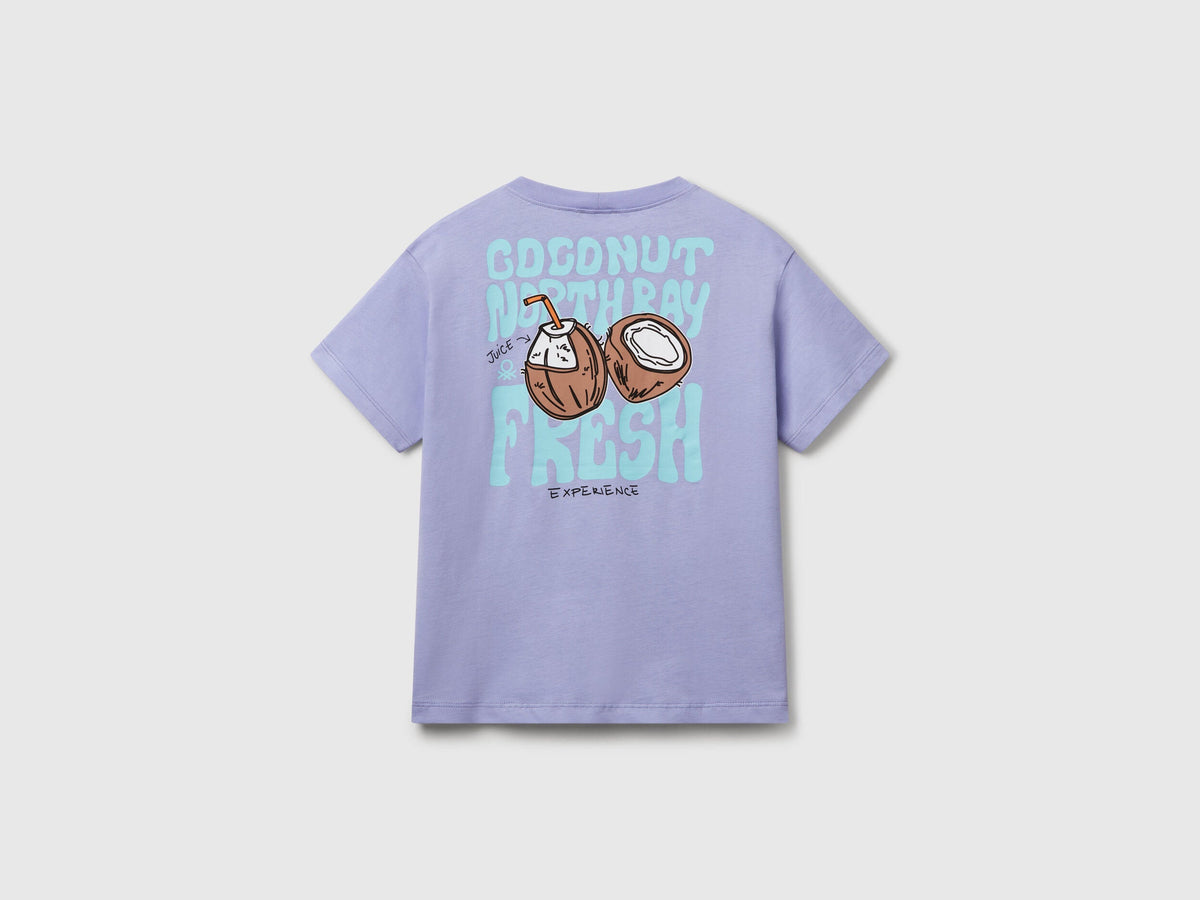 Benetton_Cotton T-Shirt with Print_3I1XC10P7_34V_02