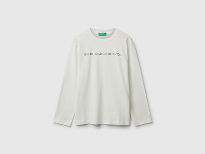 Benetton_Creamy White_Cotton T-Shirt_3I1XC10Q3_074_01