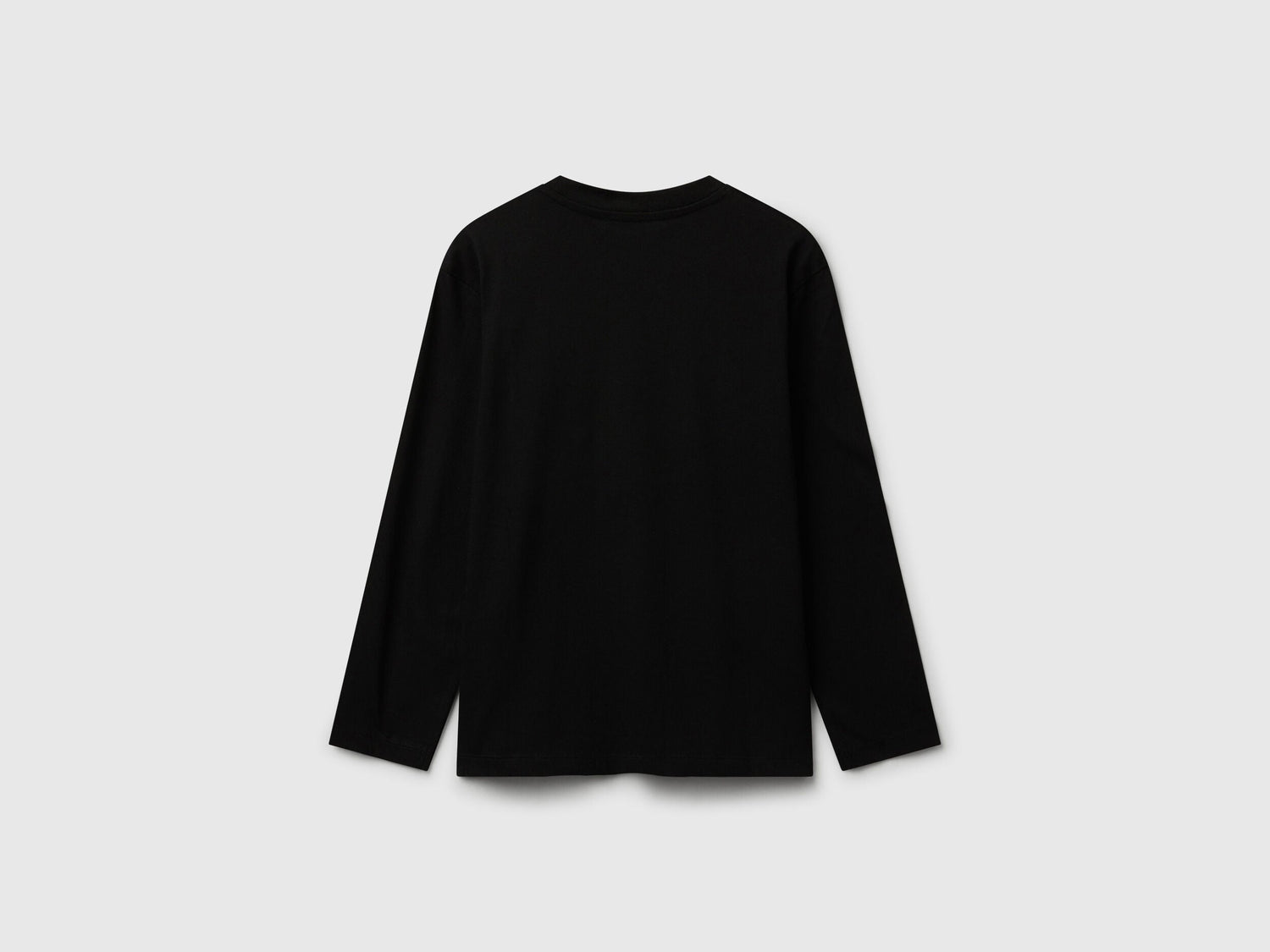 Benetton_Black_Cotton T-Shirt_3I1XC10Q3_100_02