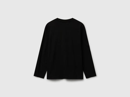 Benetton_Black_Cotton T-Shirt_3I1XC10Q3_100_02