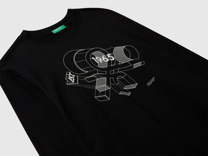 Benetton_Black_Cotton T-Shirt_3I1XC10Q3_100_03