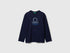 Benetton_Dark Blue_Cotton T-Shirt_3I1XC10Q3_252_01