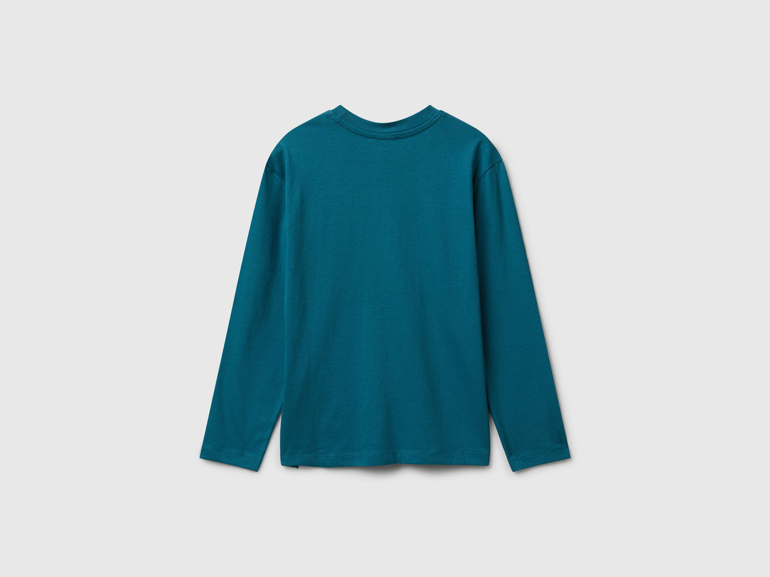 Benetton_Teal_Cotton T-Shirt_3I1XC10Q3_3C5_02