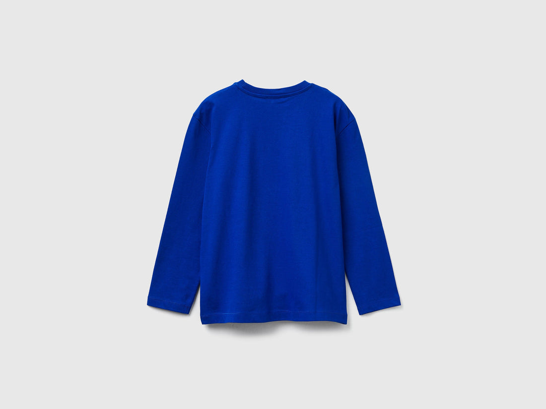 Benetton_Bright Blue_T-Shirt with Print_3I1XC10QR_19R_02