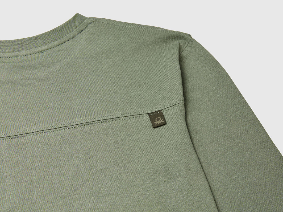 Benetton_Military Green_T-Shirt with Bold Print_3I1XC10QS_075_03