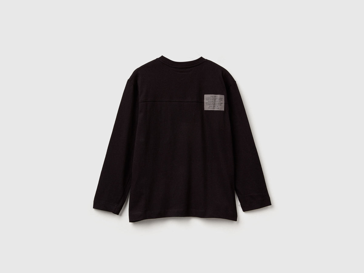 Benetton_Black_T-Shirt with Bold Print_3I1XC10QS_100_02
