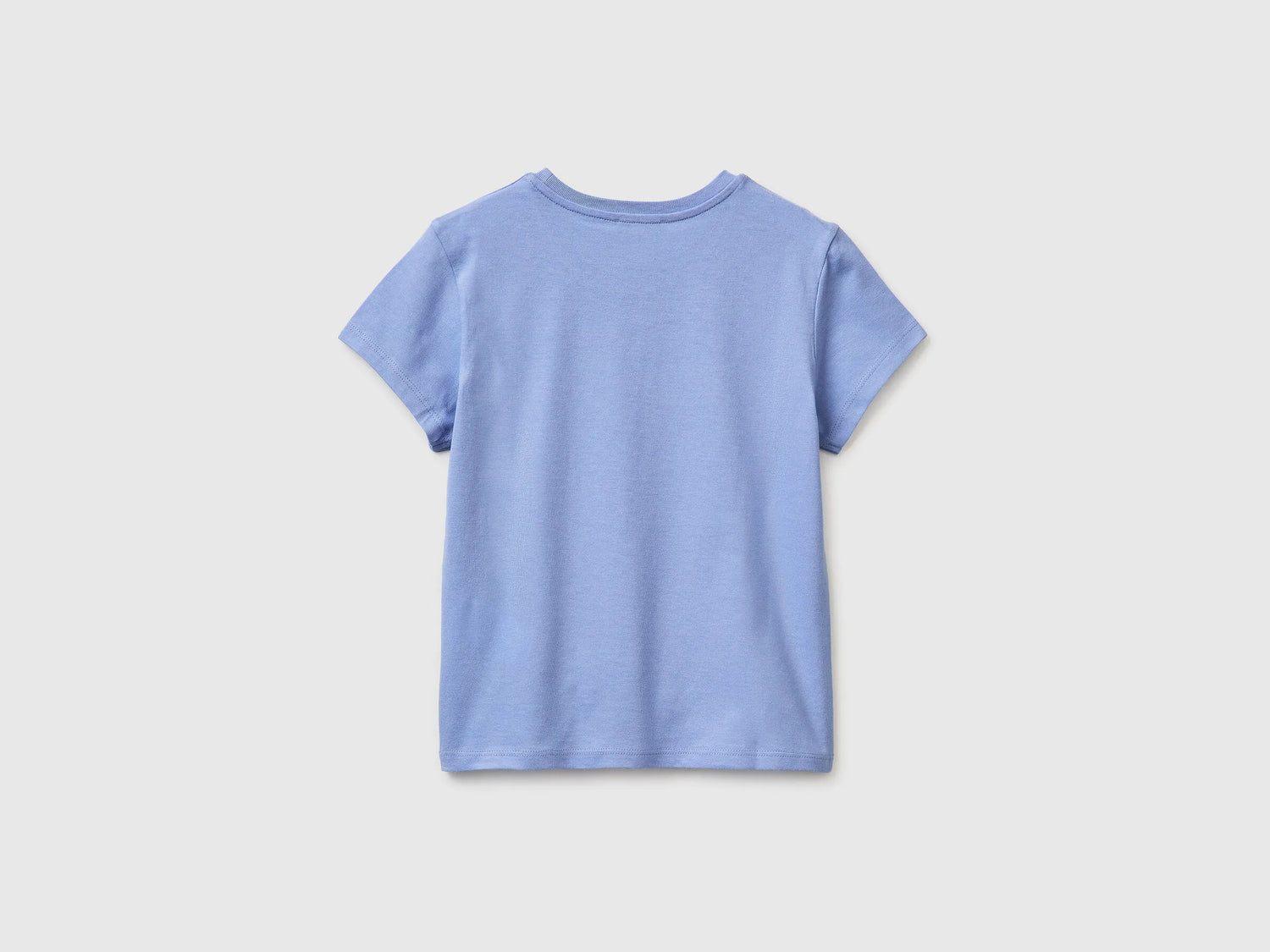 Benetton Lavender Girls T-Shirt with Glitter Print SKU: 3I1XC10S6_13E Image 02