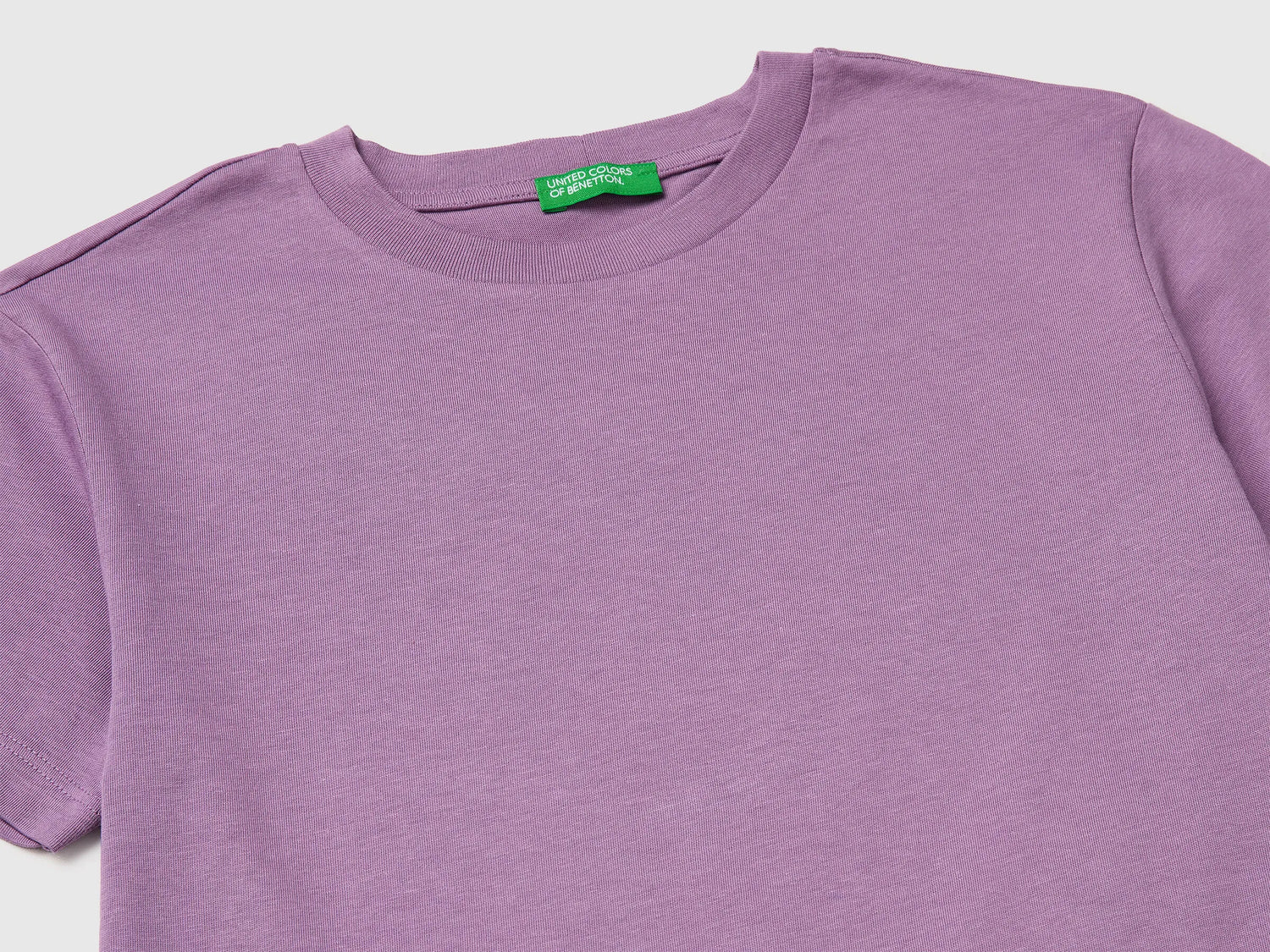 Benetton Violet Boys Organic Cotton Printed T-Shirt SKU: 3I1XC10SJ_0Z1 Image 03